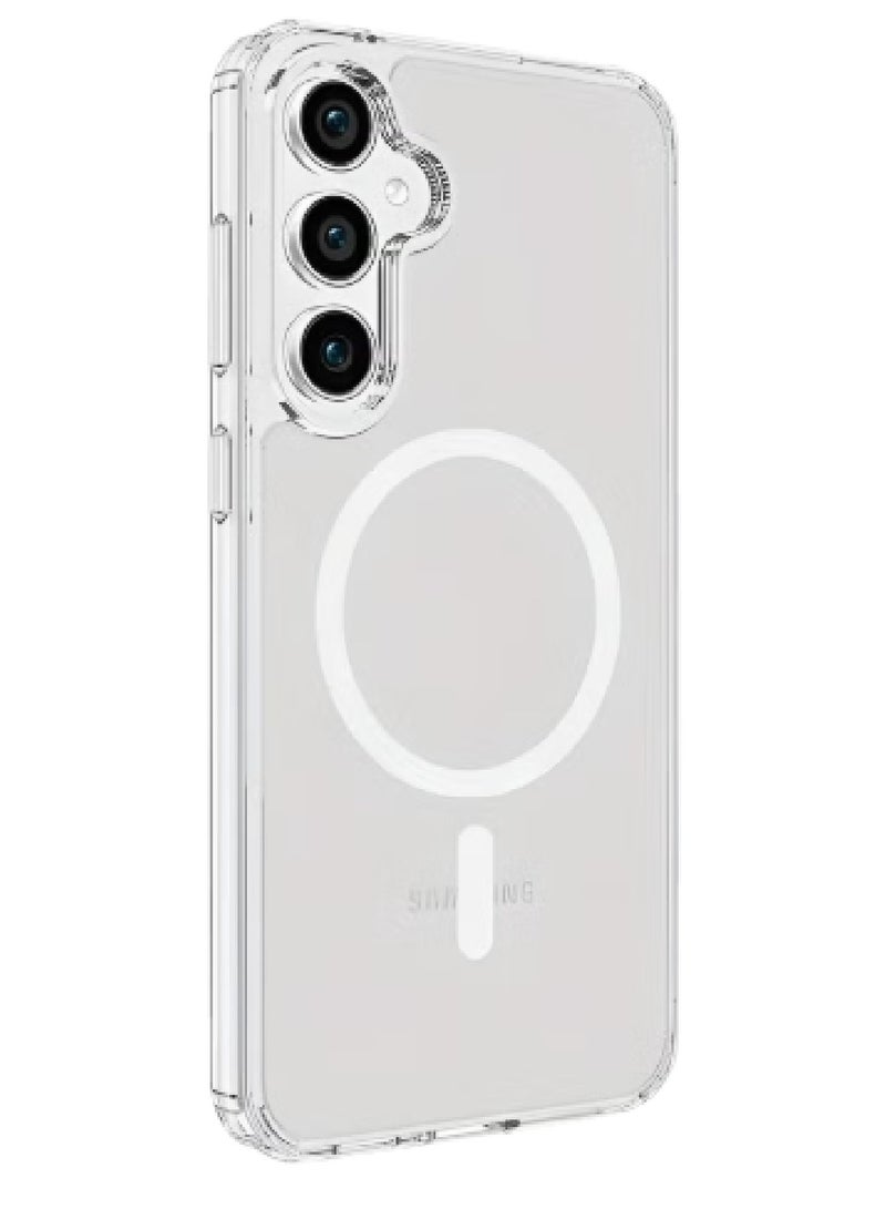 MOBM Samsung Galaxy A17 Clear Magnetic Case with Privacy Screen Protector and Tempered Glass Pack of 3 - Image 2